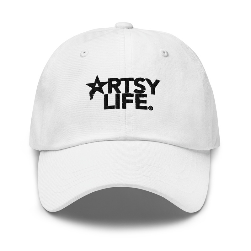 Artsy Life Star Logo Dad Cap (White)