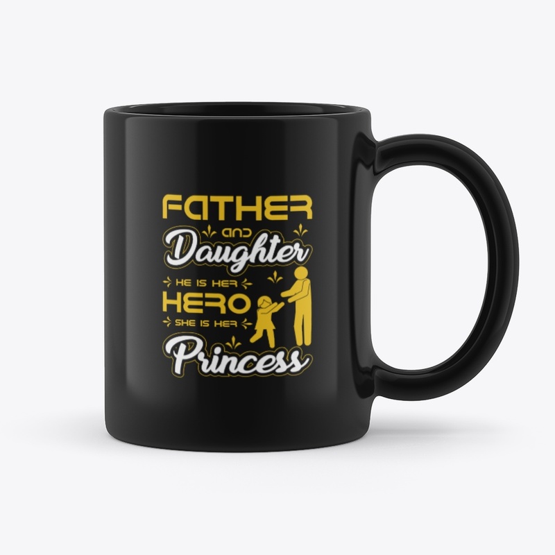 Father and Daughter T Shirt Design