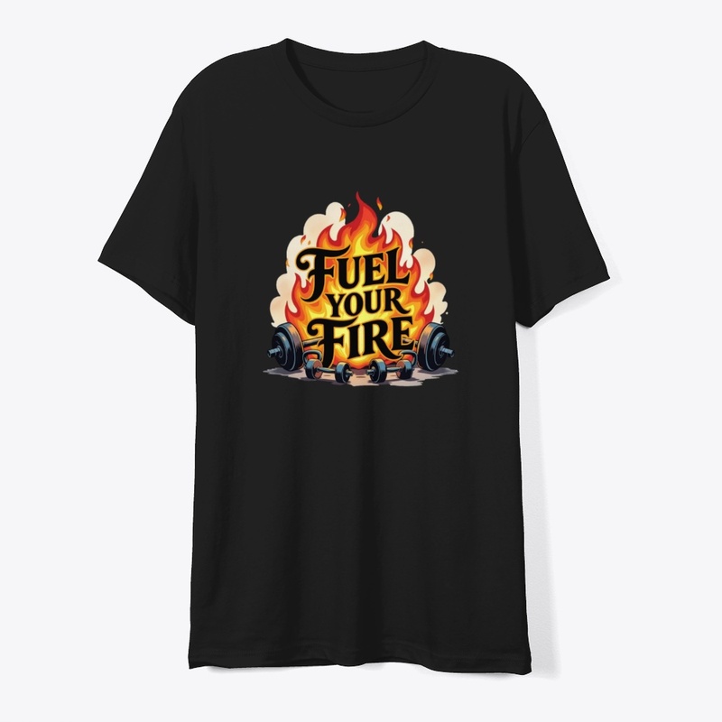 Fiery Dumbbell & Kettlebell  T-Shirt