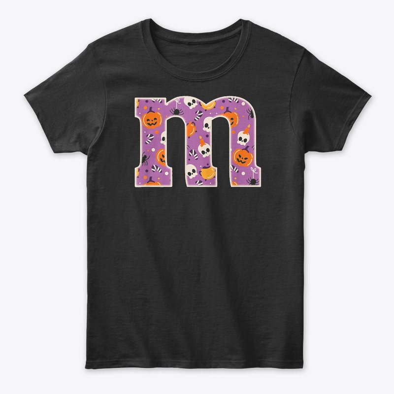 Letter m Chocolate Candy Halloween