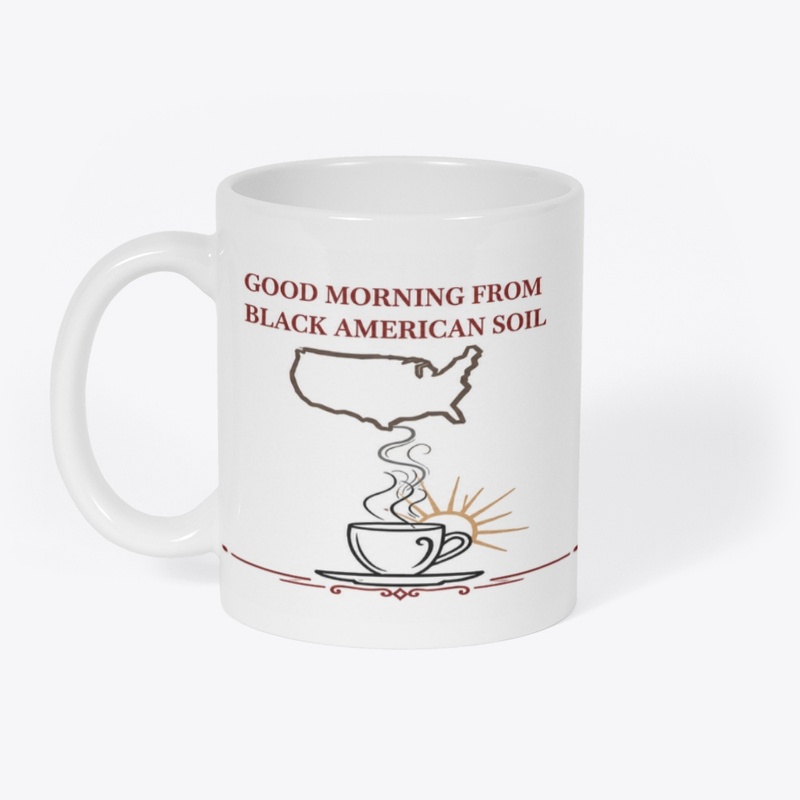 Black American Soil Morning Mug