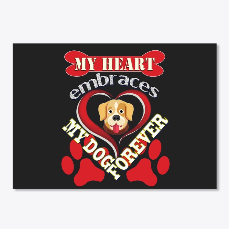 My heart embraces my dog t-shirt