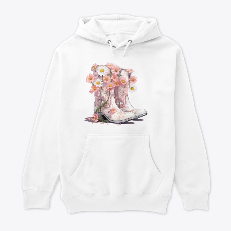 Pinkish flower boots