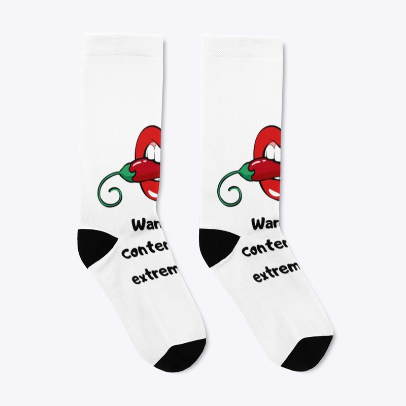 Too hot to handle crew socks