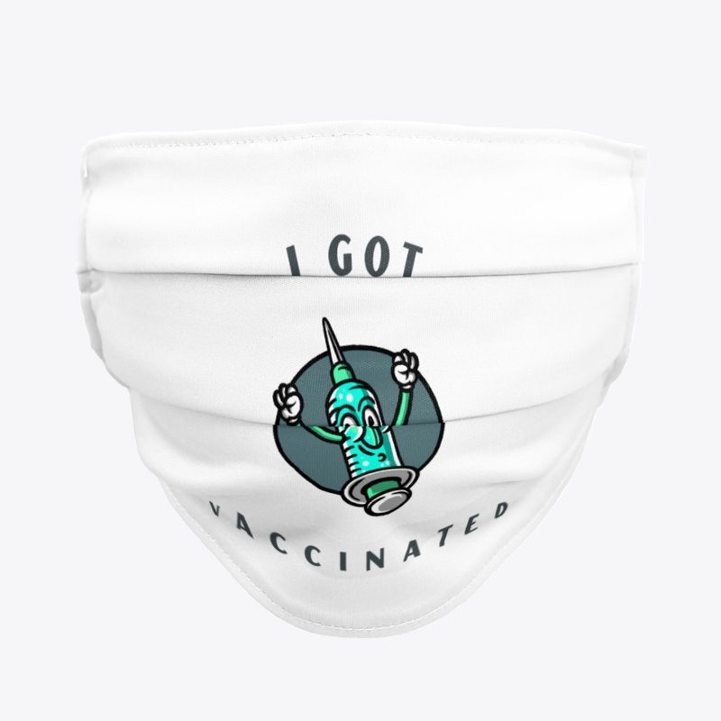 Corona virus theme, " I got vaccinated "