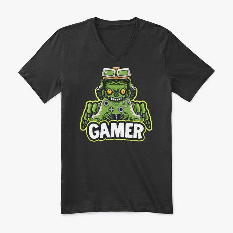 Funny Gamer Zombie Halloween Gaming