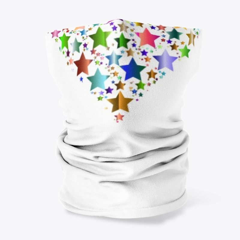 colorful stars heart shape