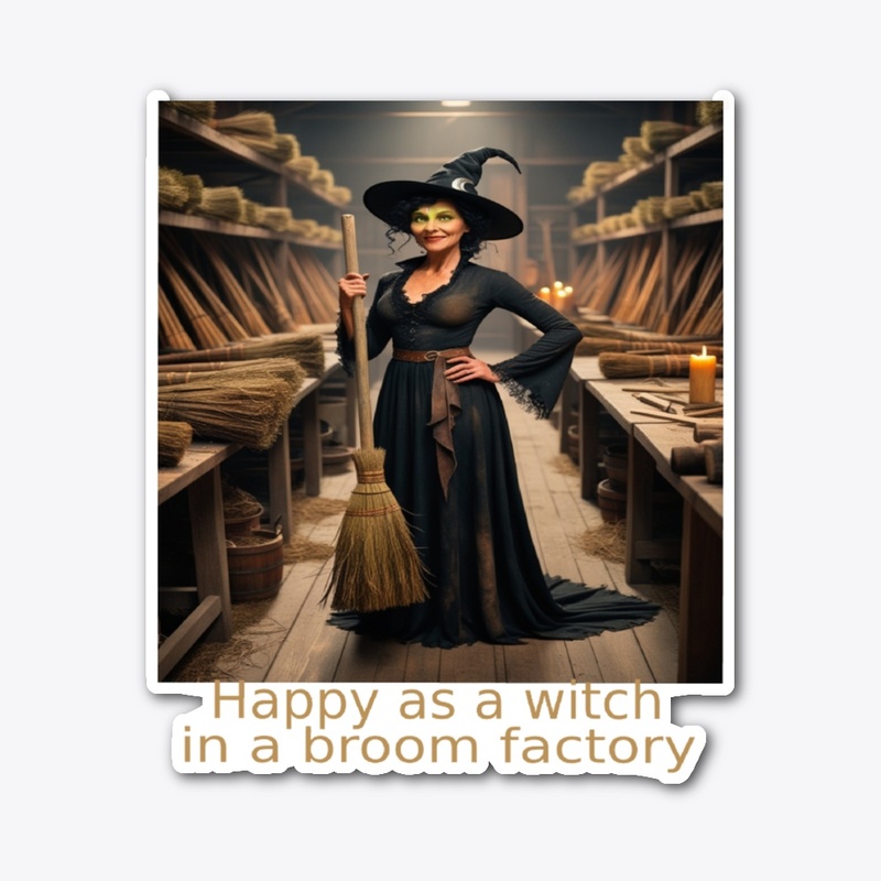 Happy as a Witch in a Broom Factory
