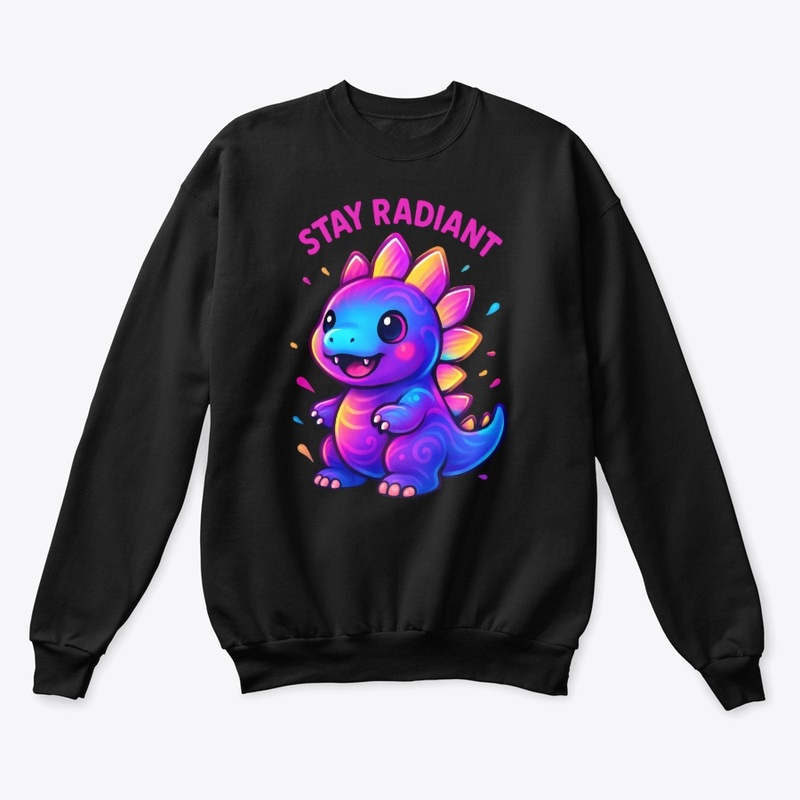 Colorful Dino Stay Radiant Graphic