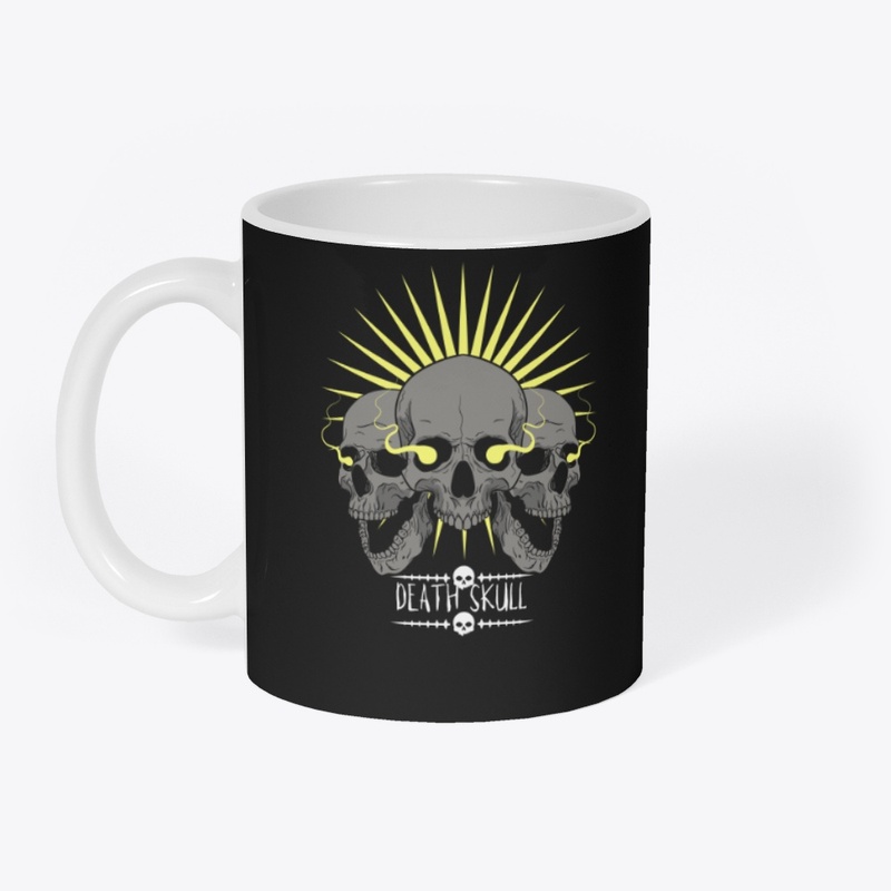 cluster of three skulls, creating skull