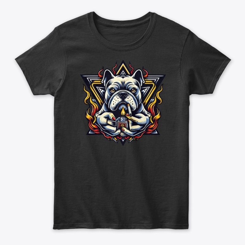 smoking dog