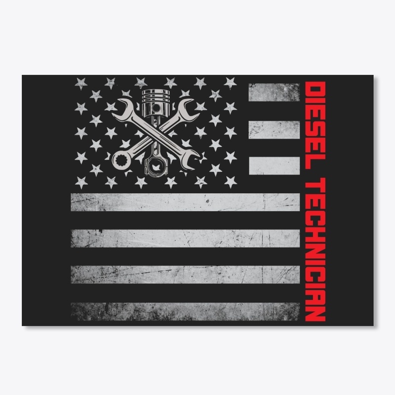 Diesel Technician US Flag