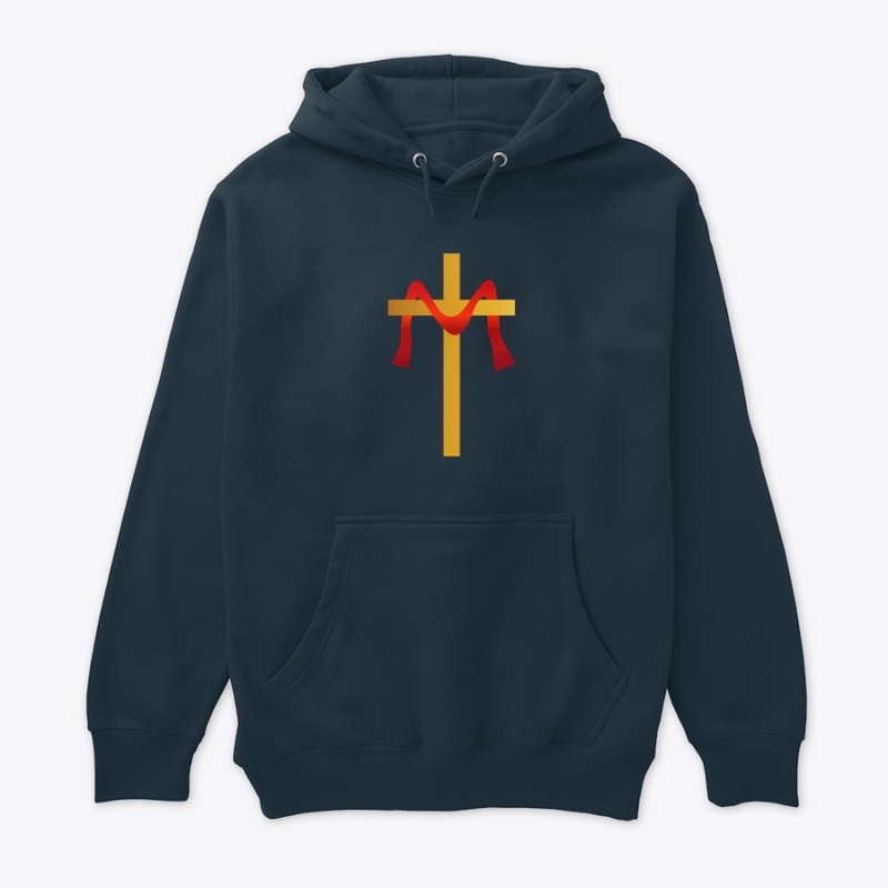 Cross with Red cloth Simple