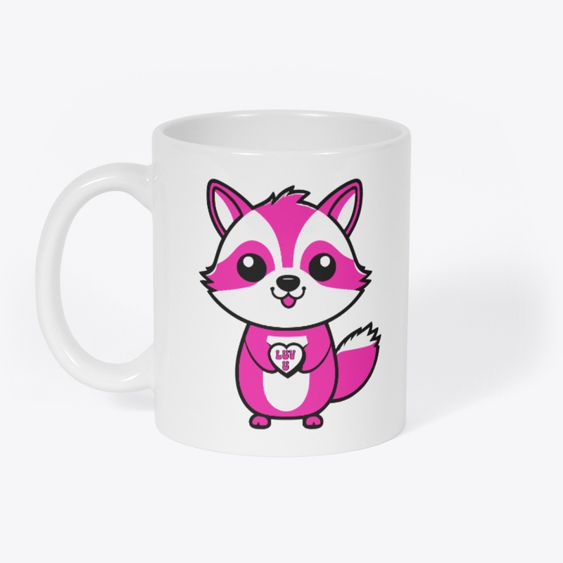 Cute Valentine Raccoon