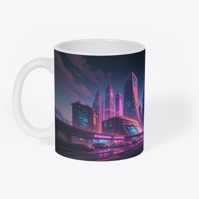Neon Dreams - Futuristic City Skyline