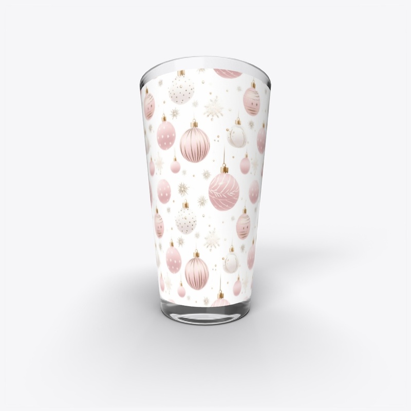 Trendy Pink & White Festive Pattern