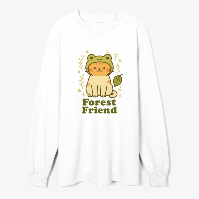 Forest Friend Frog Hat Cat