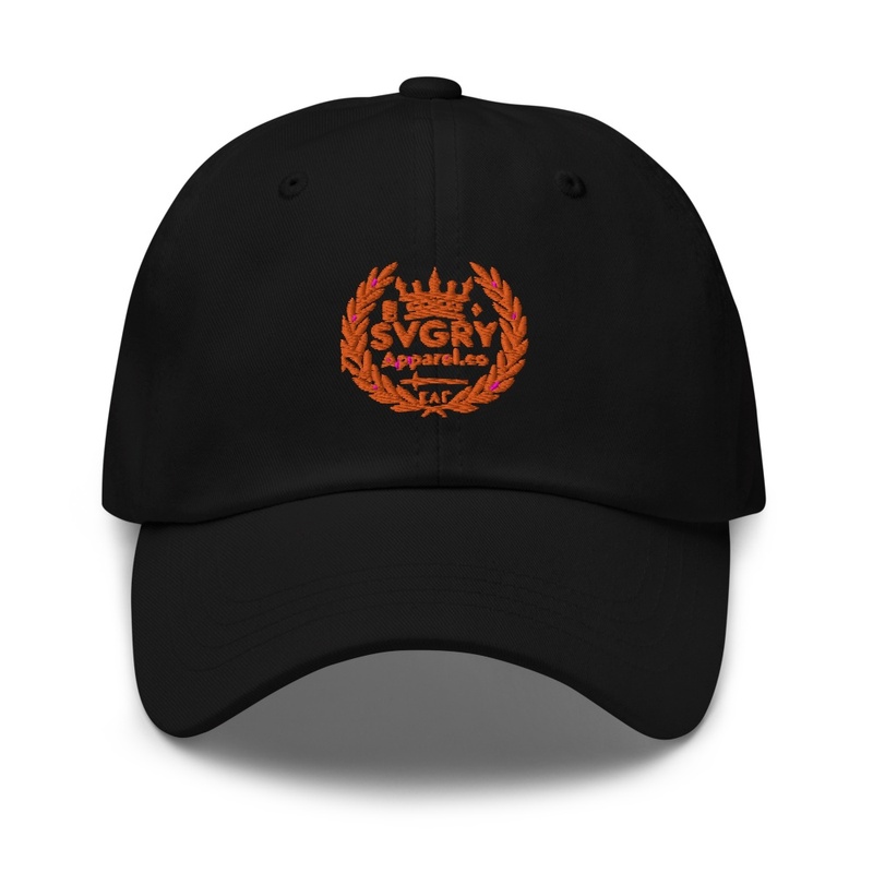 Orange logo cap