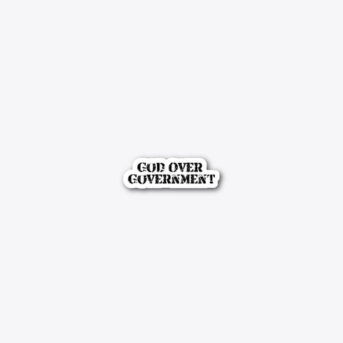 God Over Government Standard áo T-Shirt Front