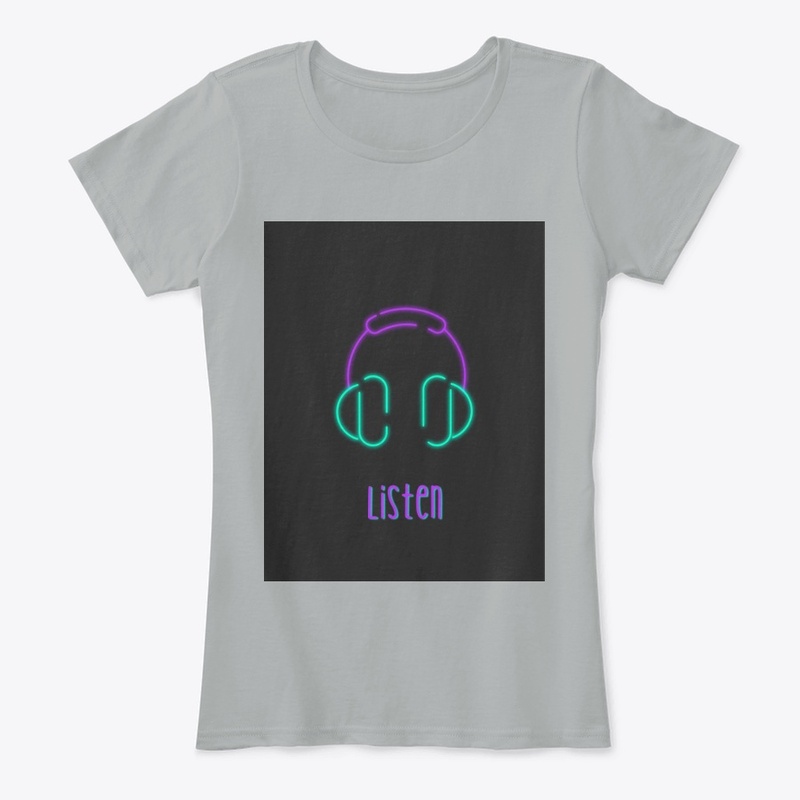 Vibrant Listen Graphic Hoodie & T-shirt 