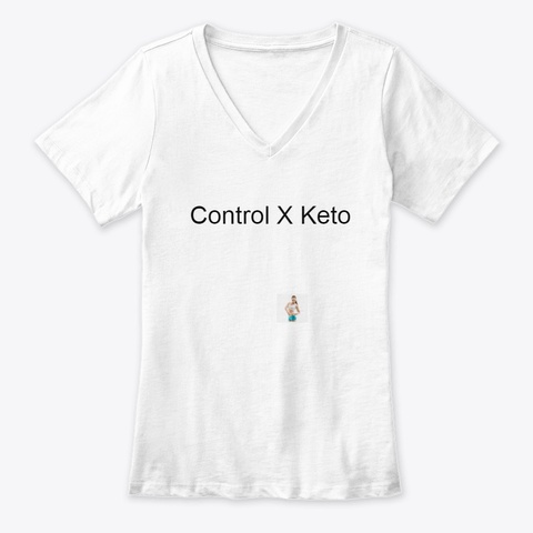 Control X Keto White T-Shirt Front