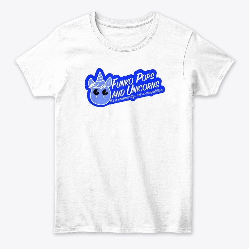 Funko Pops and Unicorns Logo - Blue