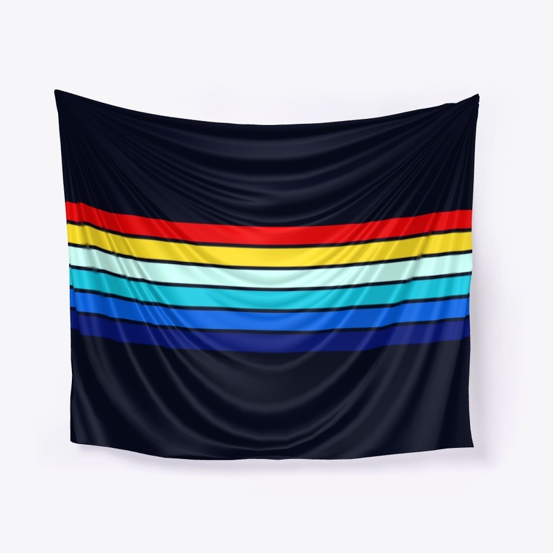 70s Rainbow Retro Stripes - Enadu