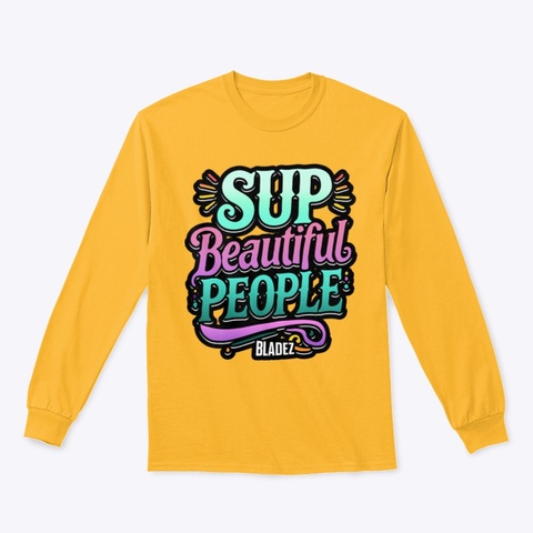 Beautiful People Longsleeve Gold T-Shirt Front