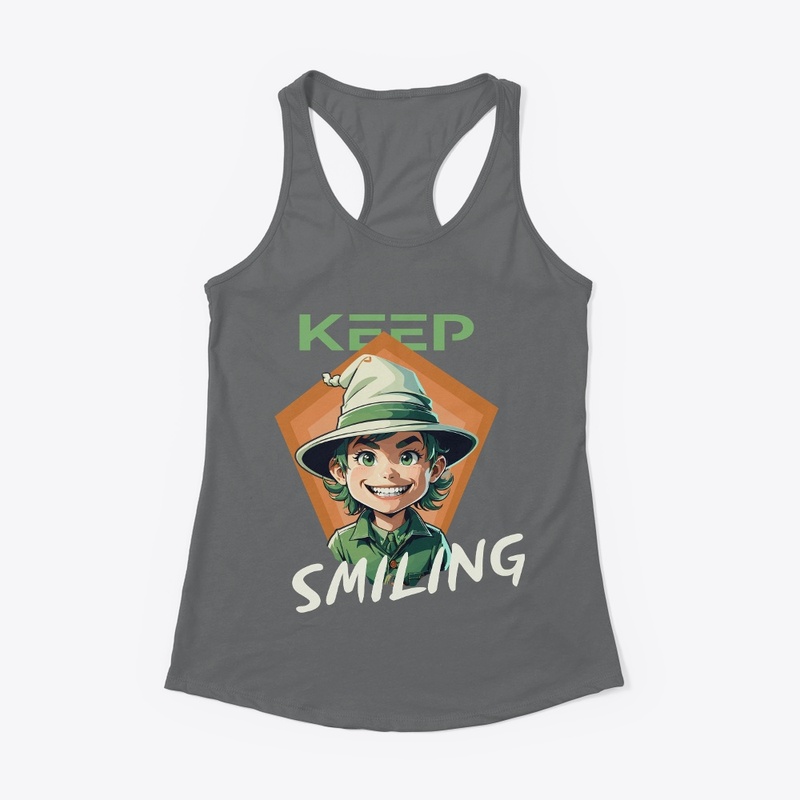 ''Keep Smiling'' T Shirt Design