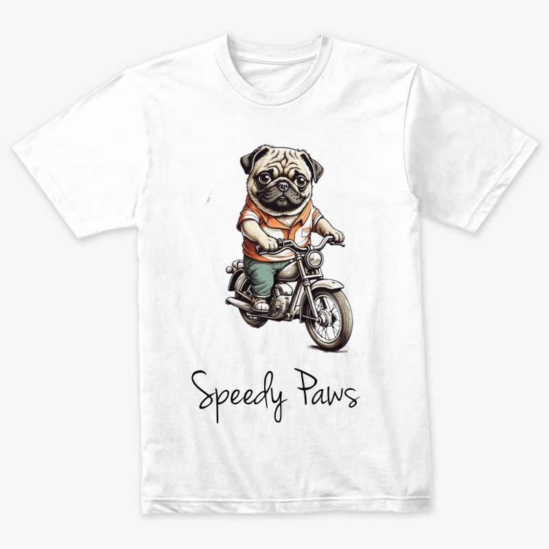 Paws on Wheels: Doggy Bullet Bike Tee