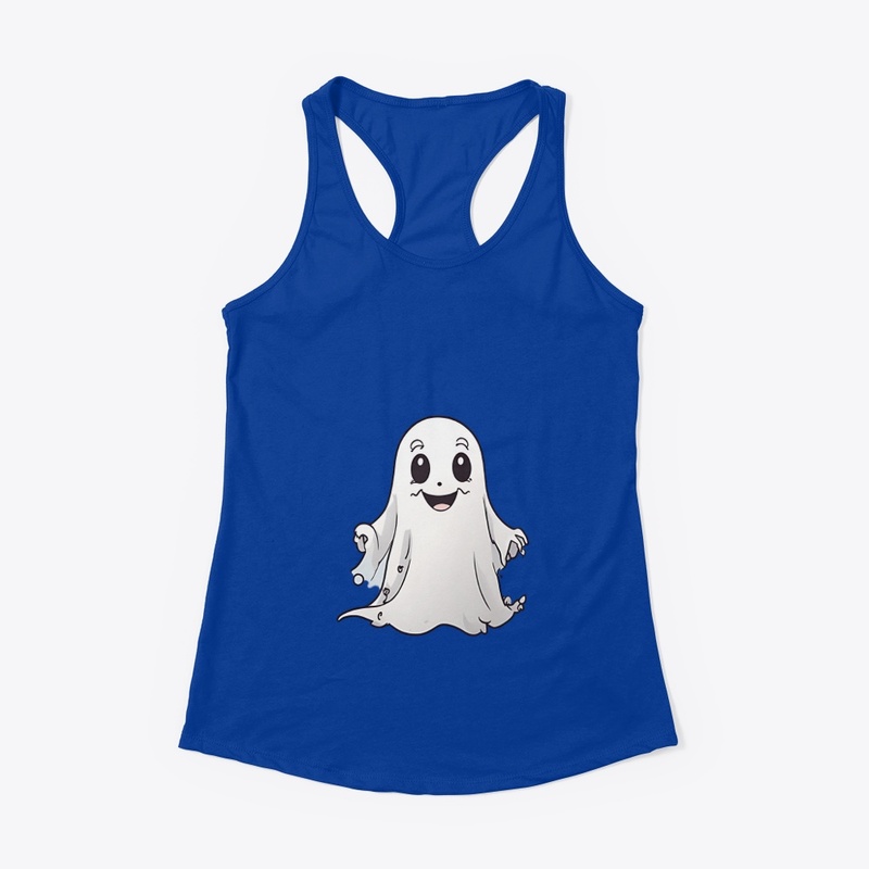 Cute little ghost with unsettling