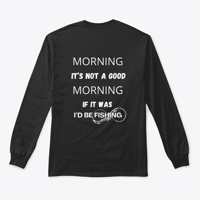 funny fishing design about mornings 