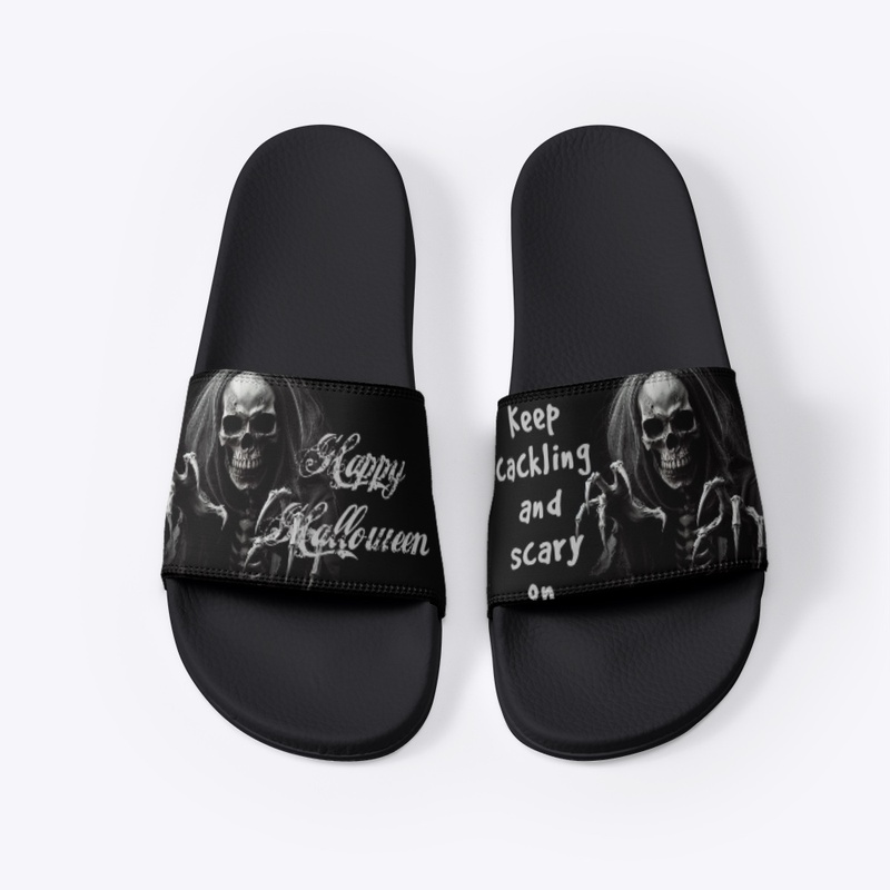 3D Spooky Skeleton Halloween Slides