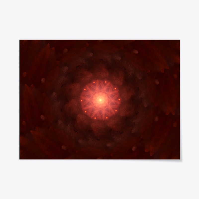 Radiant Red Mandala