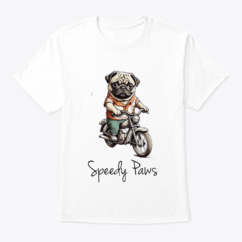 Paws on Wheels: Doggy Bullet Bike Tee