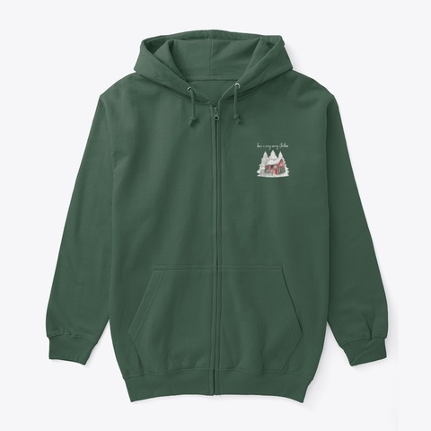 Merry Christmas Farmhouse Shirt Deep Forest áo T-Shirt Front