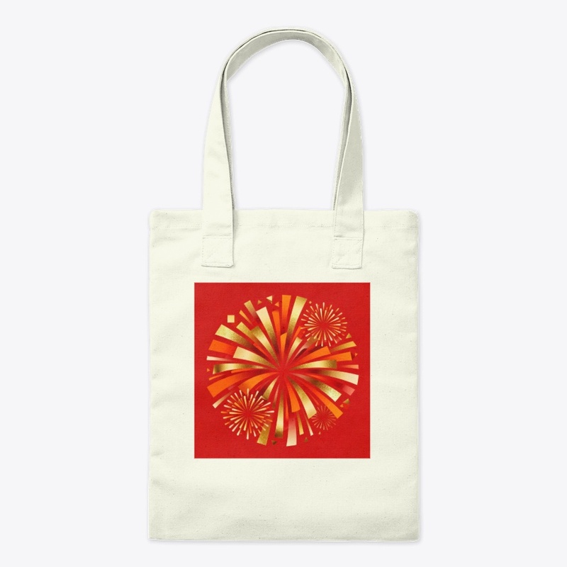 New Year Fireworks Abstract Design
