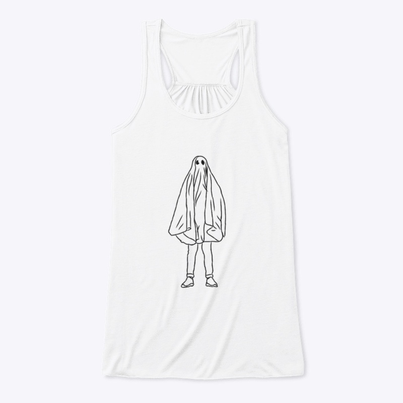 Large Icon Ghostie Black on White