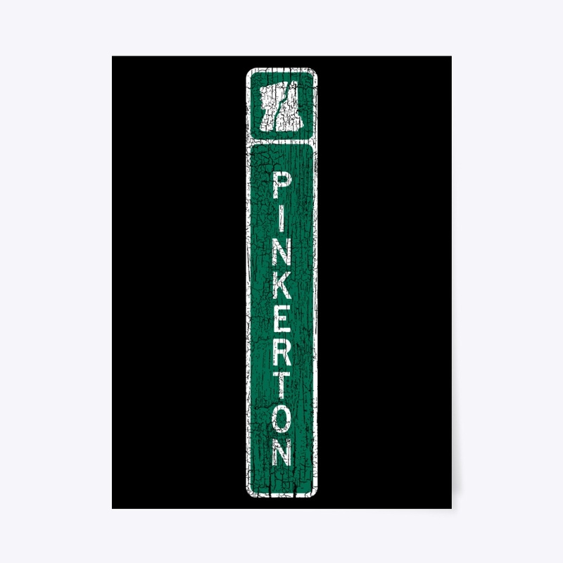 Pinkerton NH TownLine Sign Green White