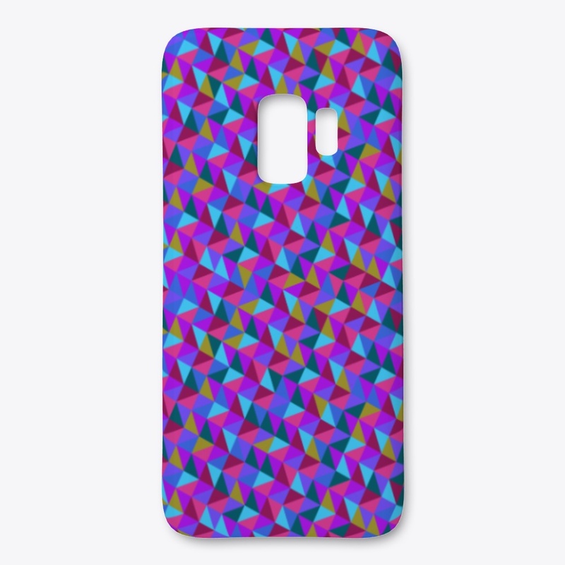 Multicolored triangle design