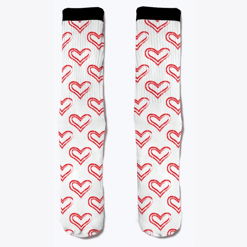Love Heart  Socks 