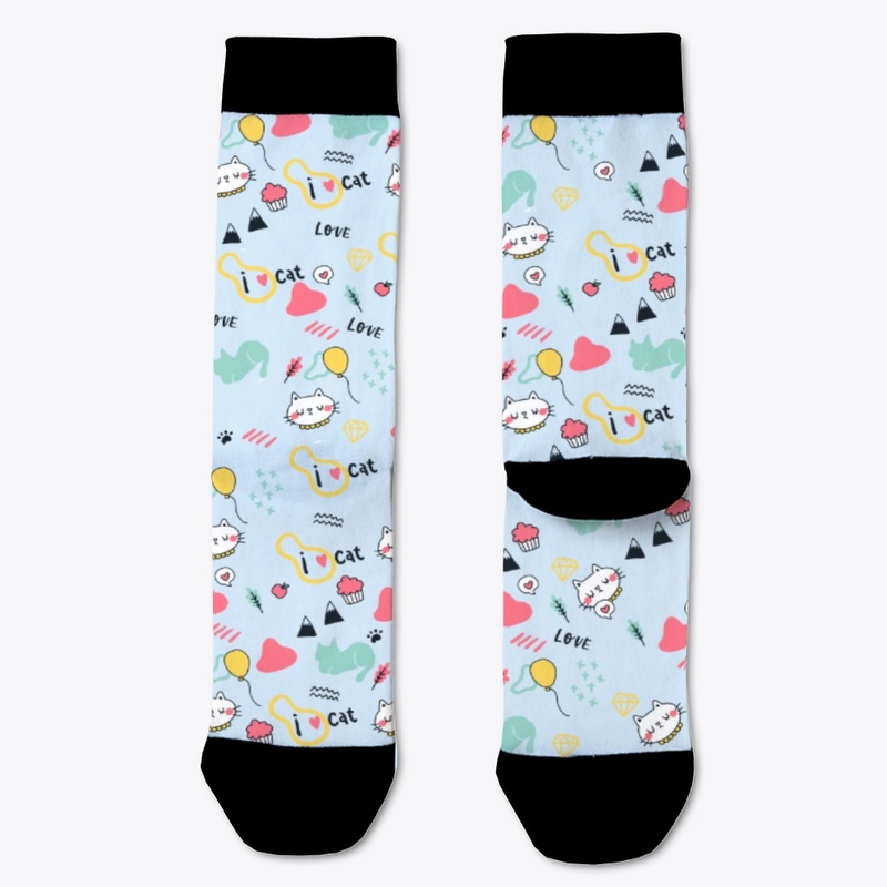 Cute colorful cat lovers design