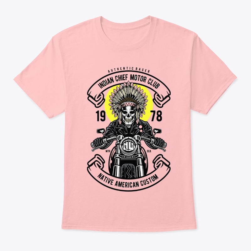 Indian Chief on a motorcycle