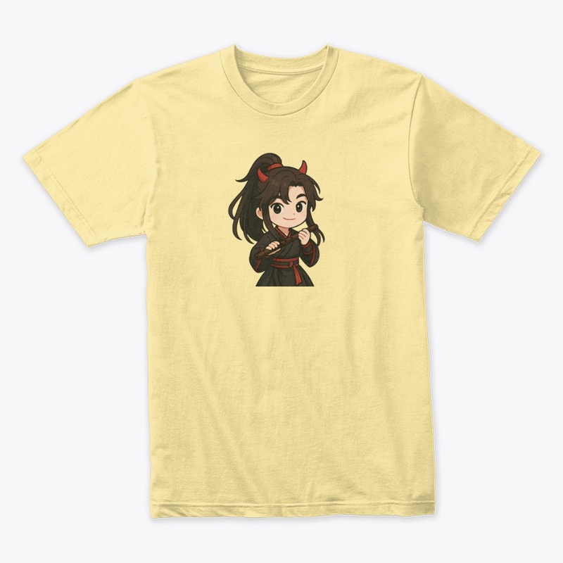 Wei Wuxian Chibi Art|Flute & Demon Horns