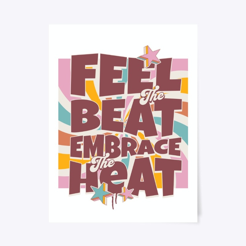 Retro Feel the Beat Minimalist Aesthetic