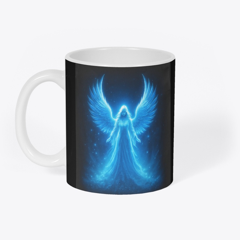Heavenly Ice Angel-Blue Glowing Hoodie