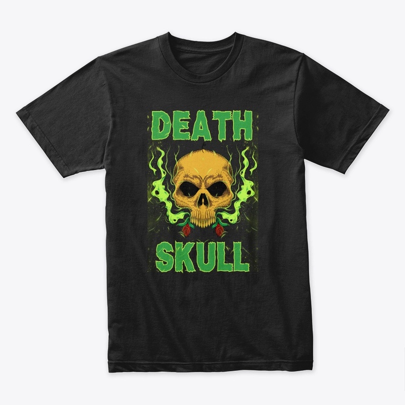 Green Smoke Death Skull T-Shirt