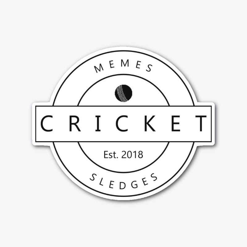 Cricket Memes Sledges Logo Sticker