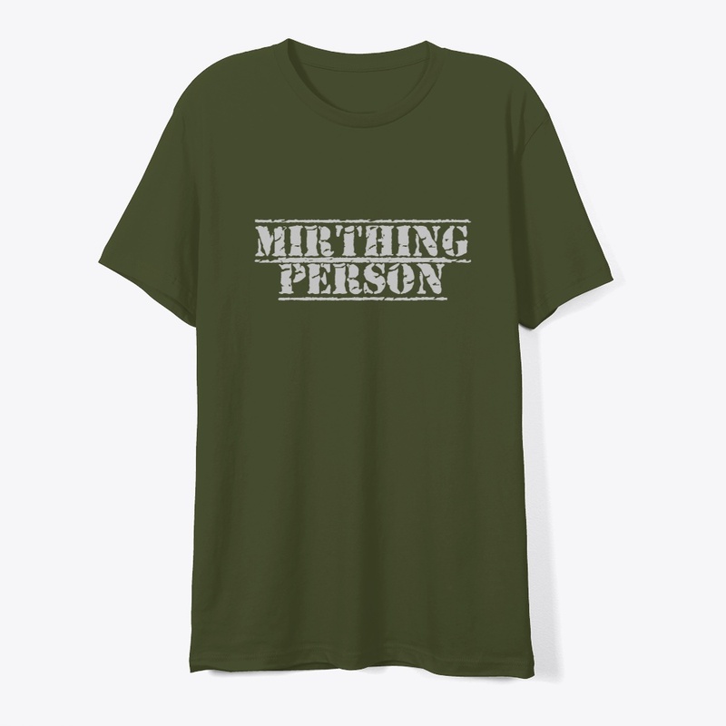 Mirthing Person stencil
