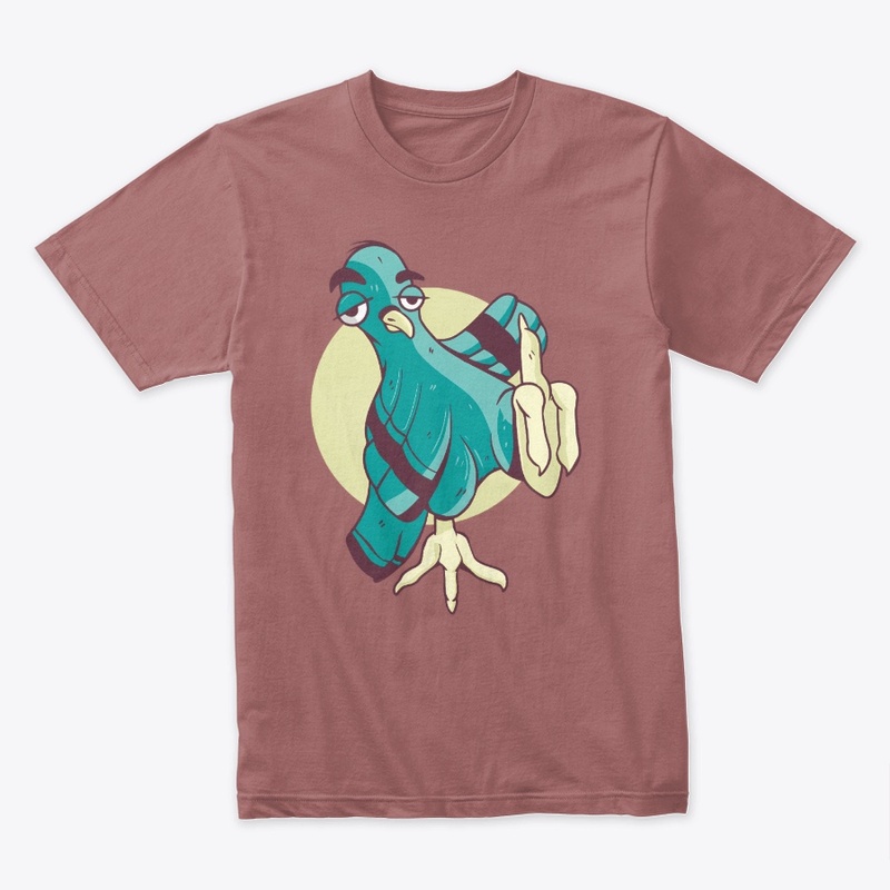 Funny Pigeon Middle Finger